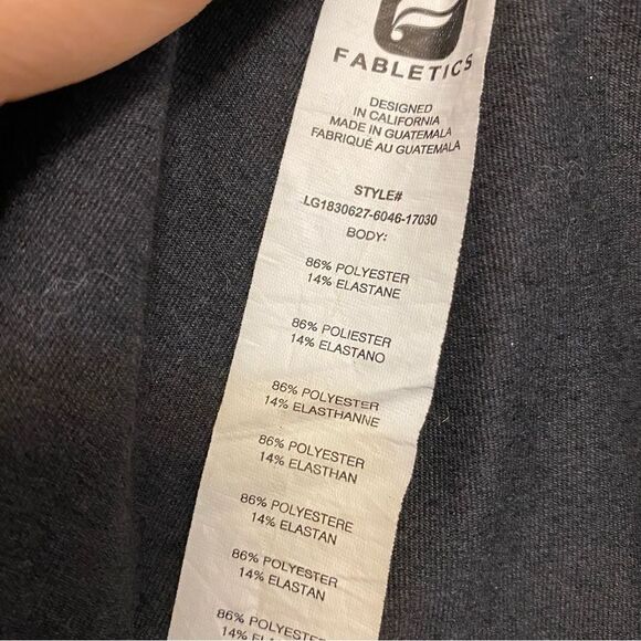 Fabletics high waisted Statement heathered pink and gray leggings yoga pants-S - Picture 10 of 13